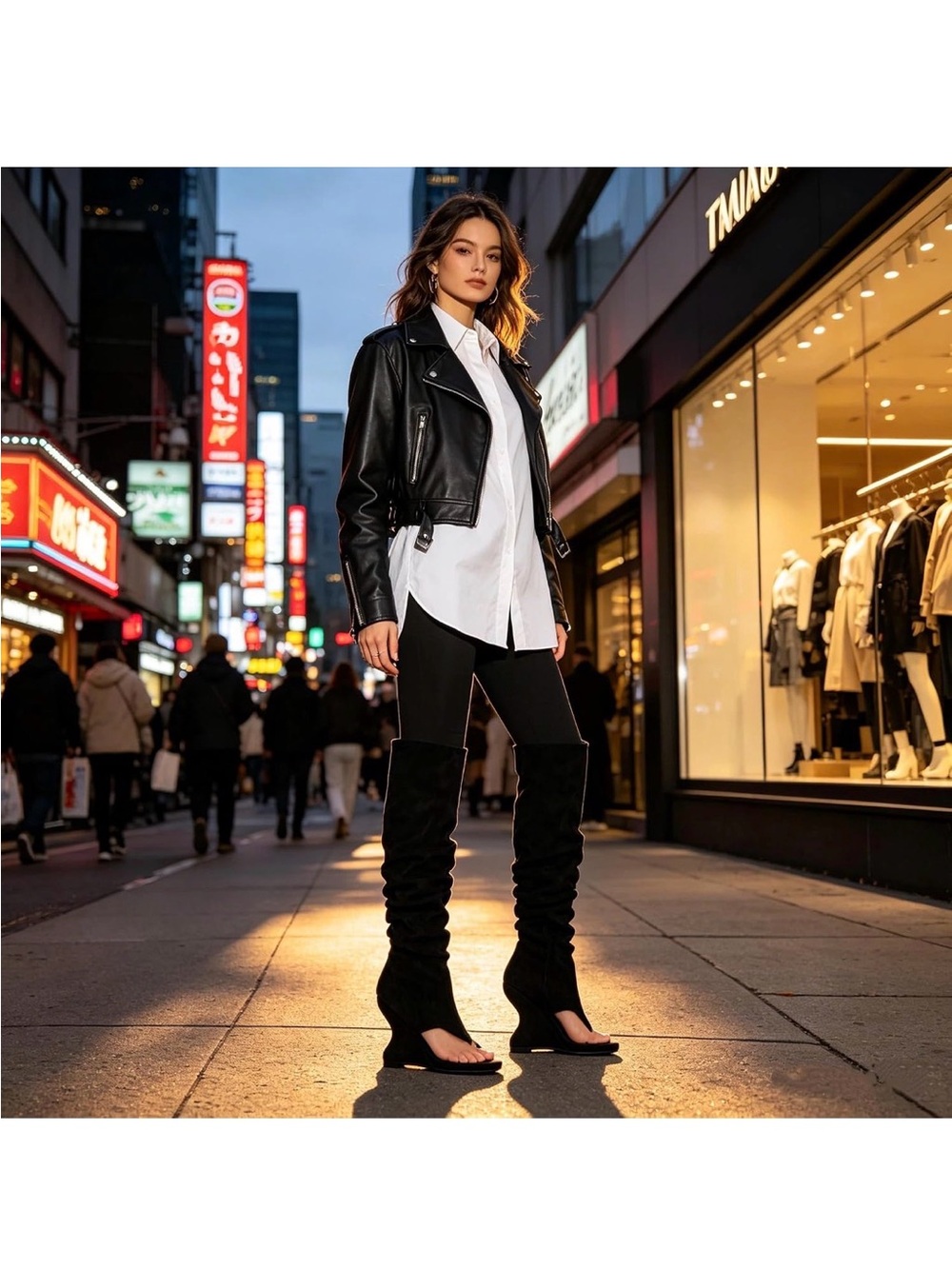 Women's knee-high boots - Picture 5 of 5